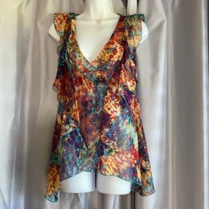 Colorful sleeveless top
